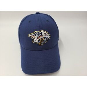 Vintage Nashville Predators CCM Adjustable Hat Cap Wool Blend Men Women NHL Blue